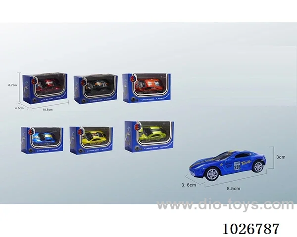 1:50  pull back alloy car 6sets &6color mixed loading in window box