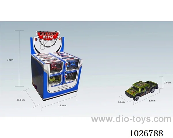 1:50 24pcs  pull back alloy car 6sets &6color mixed loading in display box