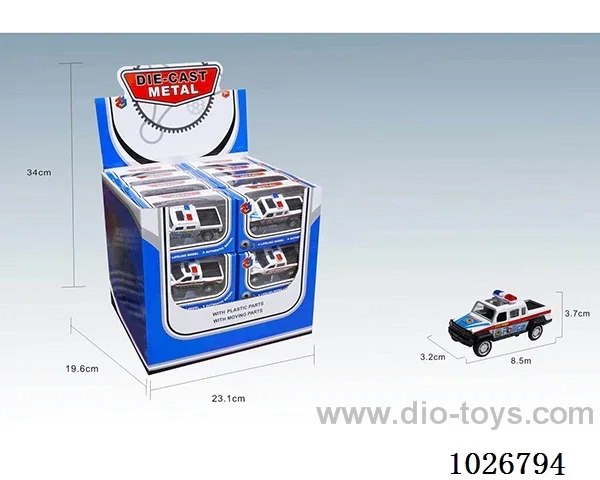 1:50 24pcs pull back alloy car 6sets&6color mixed loading in display box