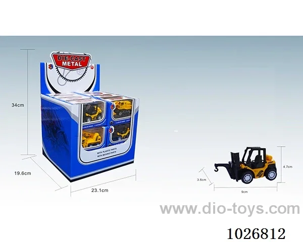 24pcs 1:55 pull back alloy car 8sets&8color mixed loading in display box