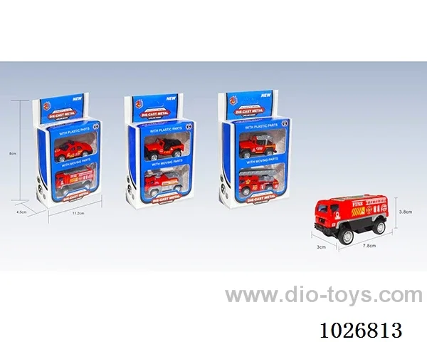 2pcs 1:55 pull back alloy car 6sets&6color mixed loading in window box