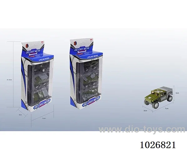 3pcs 1:55 pull back alloy car 6sets&6color mixed loading in window box