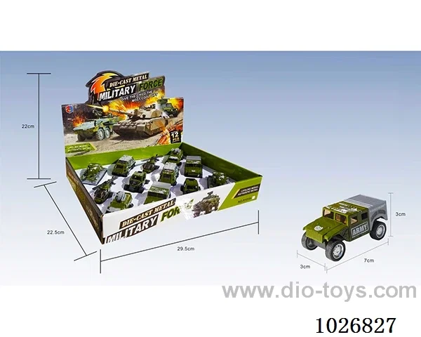 12pcs 1:55 pull back alloy car 6sets&6color mixed loading in display box