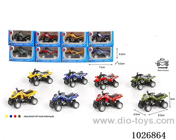 1:55 pull back alloy car 2sets&4color mixed loading in window box