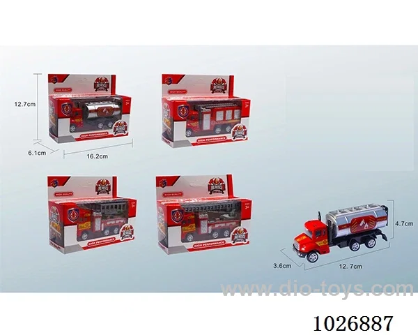 pull back alloy car 4sets &4color mixed loaidng in window box