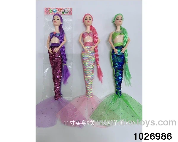 11 inch 9 joints Barbie in opp bag