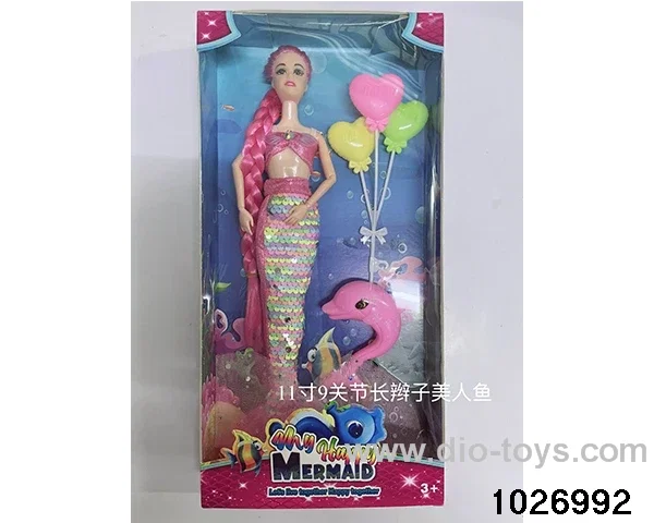 11 inch 9 joints Barbie in opp bag