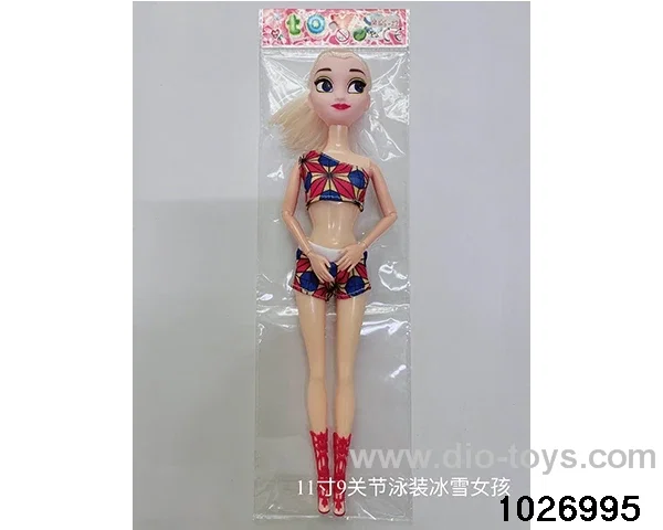 11 inch 9 joints Barbie in opp bag