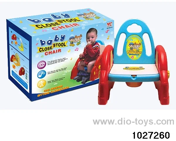 Children's toilet chairs with music
