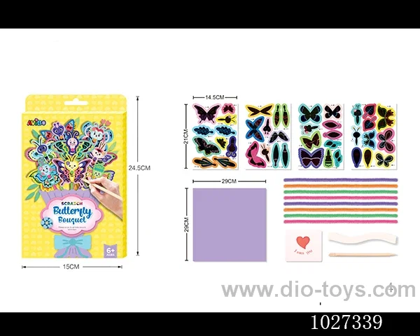DIY Scratch art toys in color box