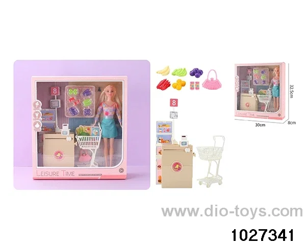 11.5 inch Barbie set in window box