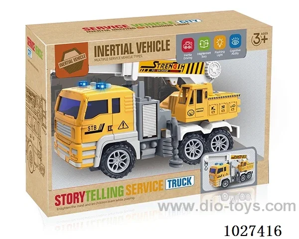 Inertia car with light&music in color box