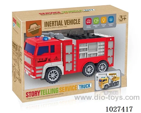 Inertia car with light&music in color box