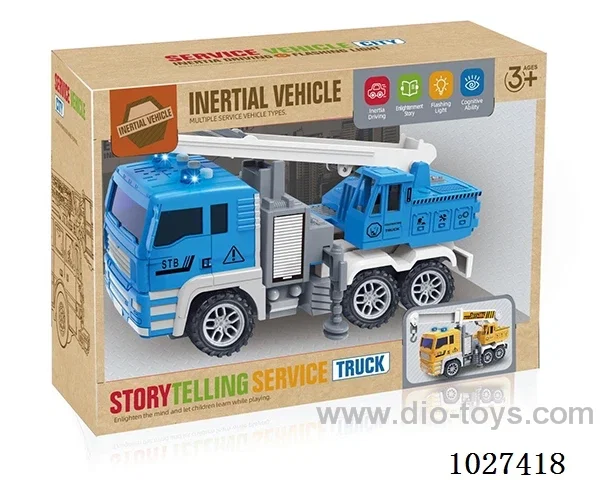 Inertia car with light&music in color box