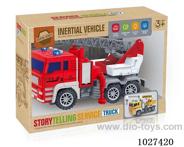 Inertia car with light&music in color box