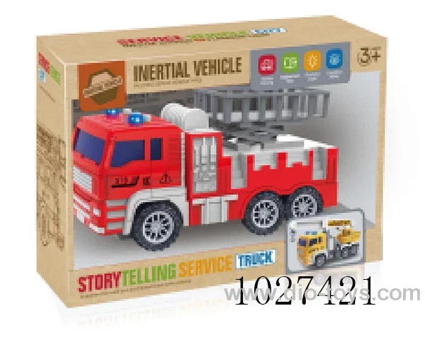 Inertia car with light&music in color box