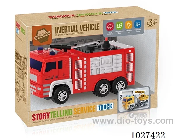 Inertia car with light&music in color box