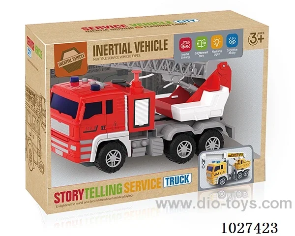Inertia car with light&music in color box
