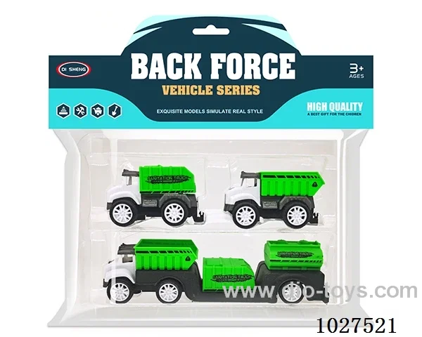 pull back car in PP bag with header