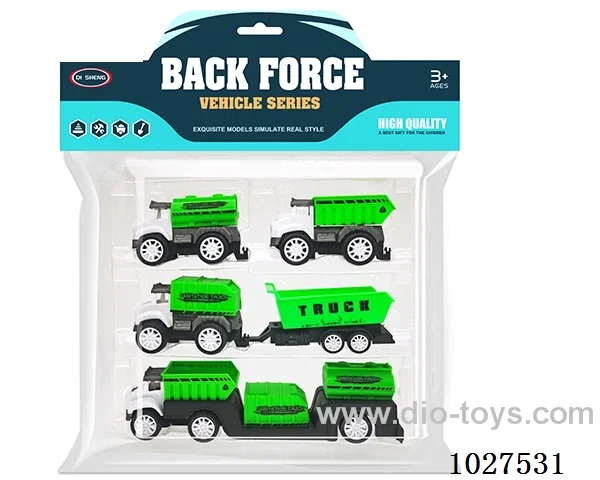 pull back car in PP bag with header
