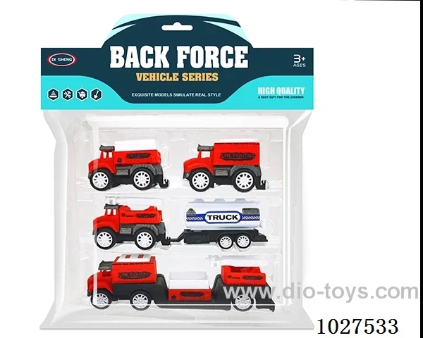 pull back car in PP bag with header