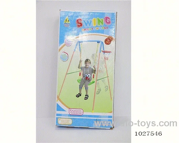 2-in-1 Kids swing (with basketball) in color box