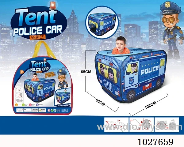 POLICE CAR TENT  in PVC hang bag