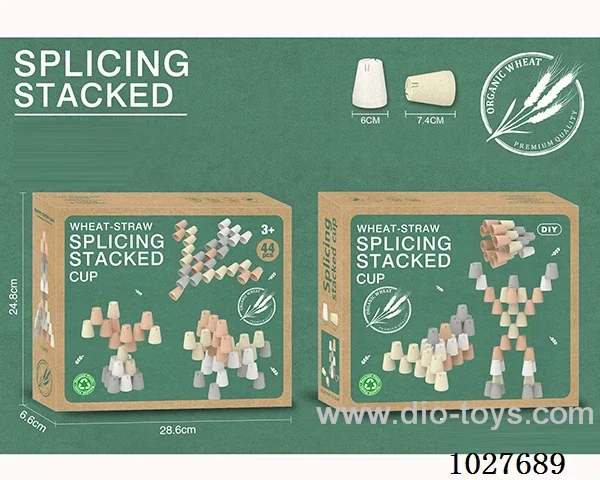 44pcs STACKED CUPS  in  color box