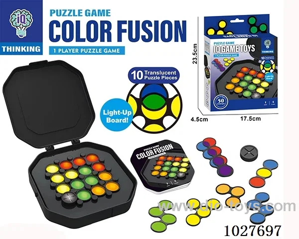 Puzzle board game in color box