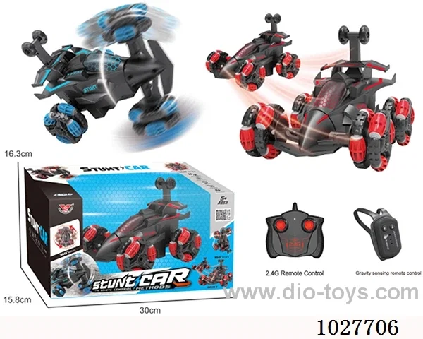 6-way skip stunt drift RC car in window box