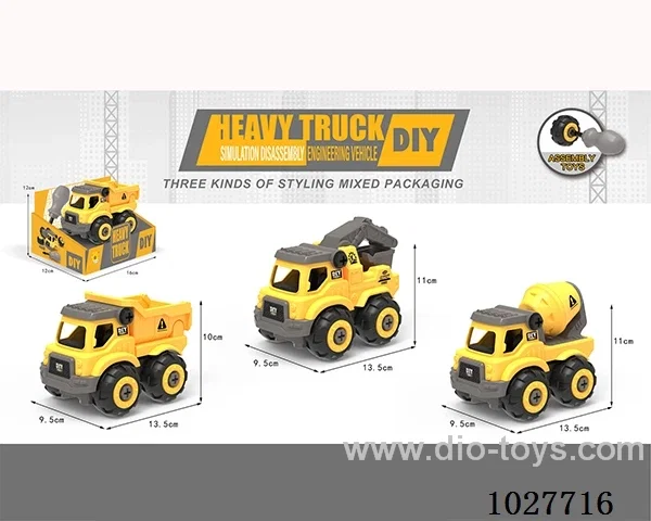 sliding disassembly car 3sets mixed loading in display box
