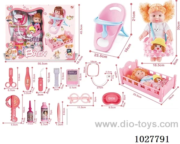 16inch doll with  12 sound & doctor accessories  in Color box