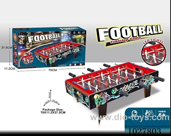 Wooden football table (with light)in Color box