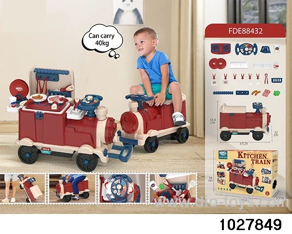 Sliding cutlery train in color box