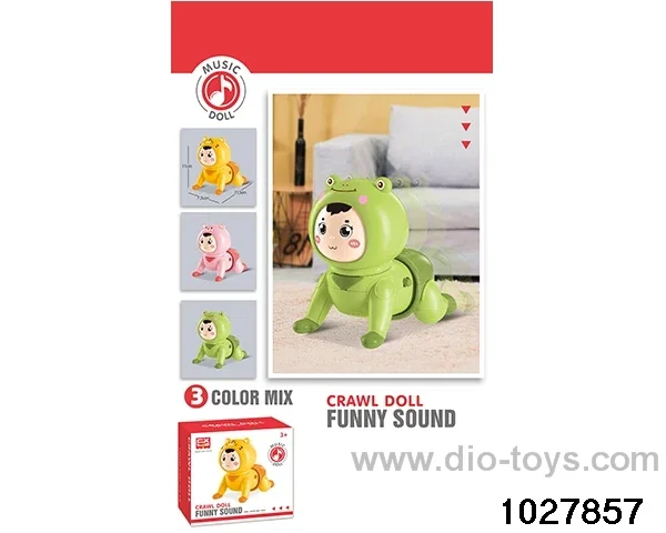 Electric crawling doll in color box