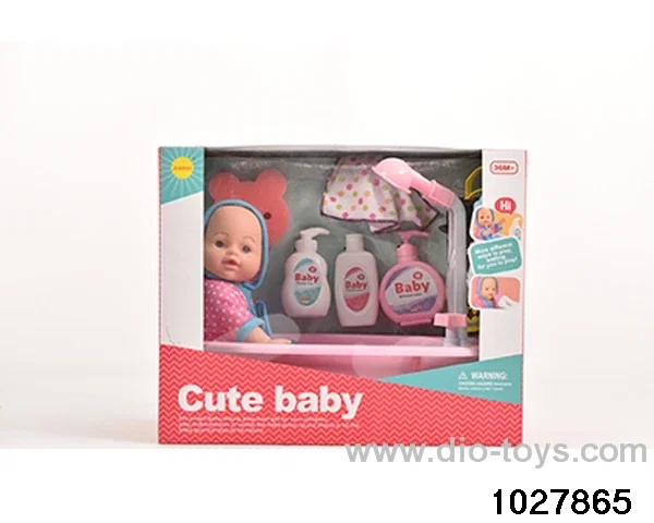 12 inch doll set in window box
