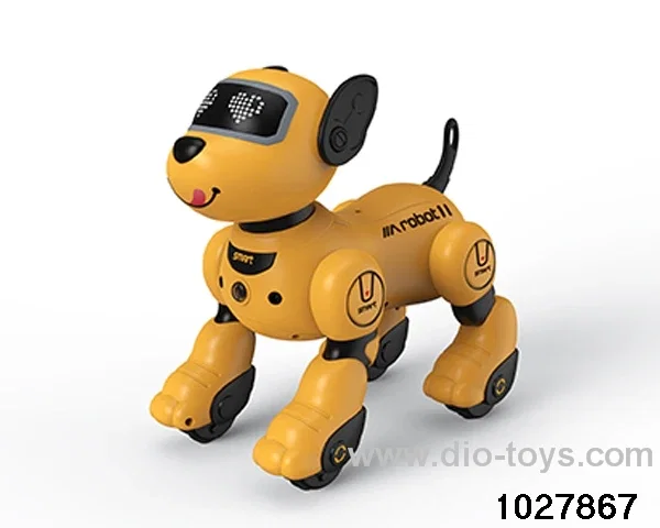Intelligent voice dialogue robot dog in color box