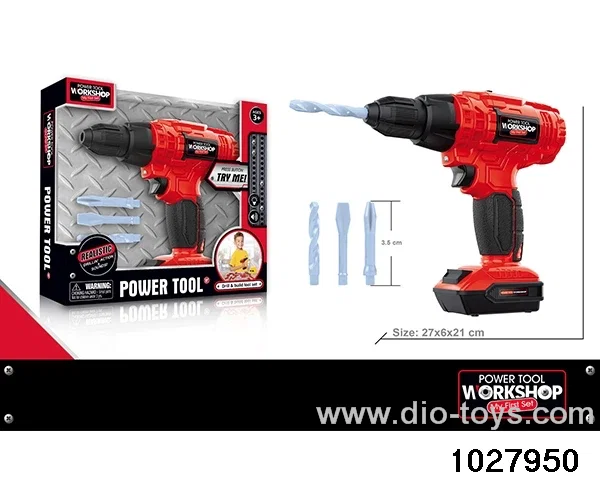 Electric drill set in window box