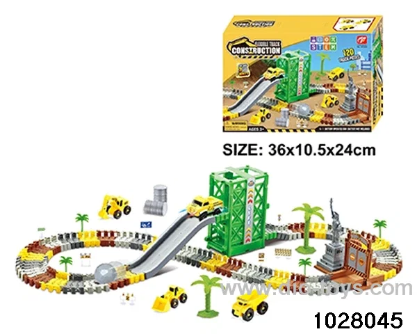 Electric railcar in color box