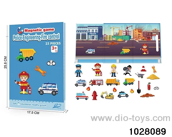 Magnetic Playbook - Traffic - Fire - Engineering in Plastic film
