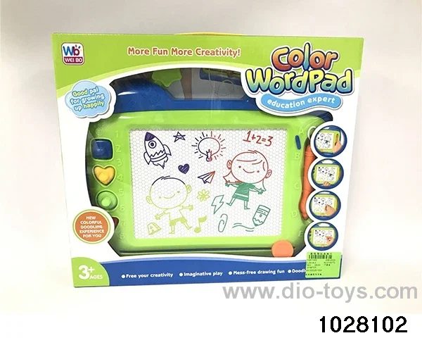 Magnetic writing board in window box