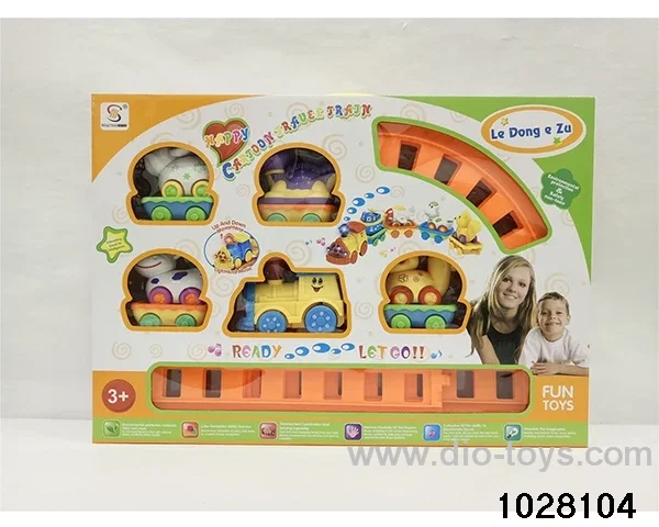 Electric light music animals in window box