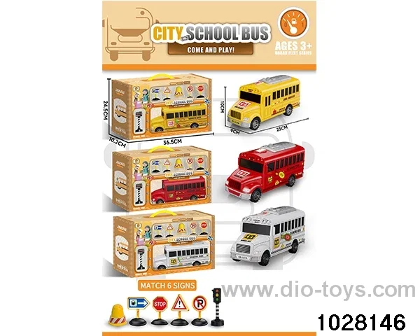 City School Bus in window box
