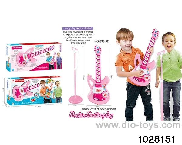 Induction electric guitar set in display box