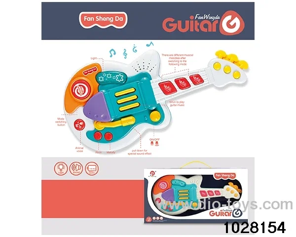 Baby multifunctional electric guitar (lights, music) in display box
