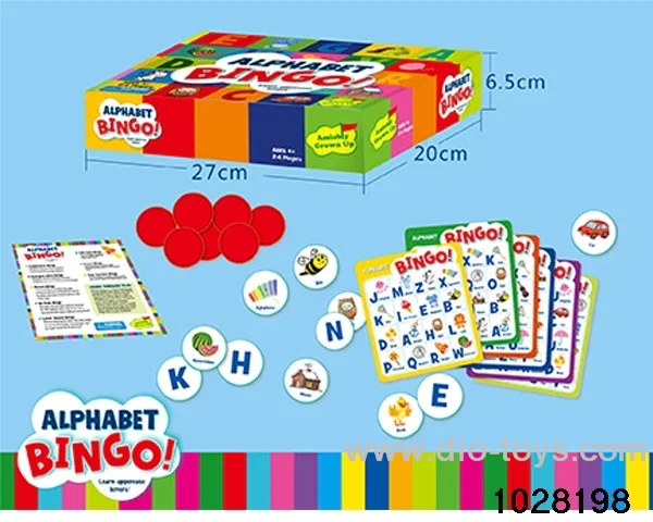 Alphabet. Board games in color box