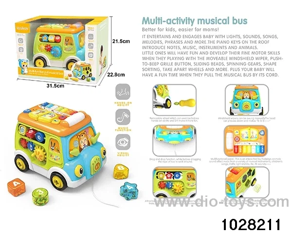 Multifunctional music bus in display box