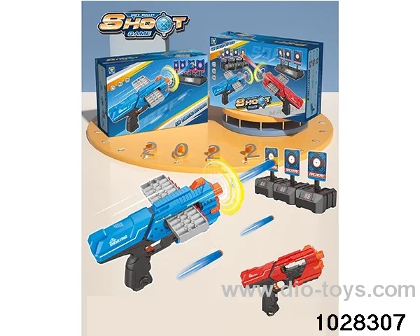 Continuous soft bullet electric unit triple scoring target package in color box
