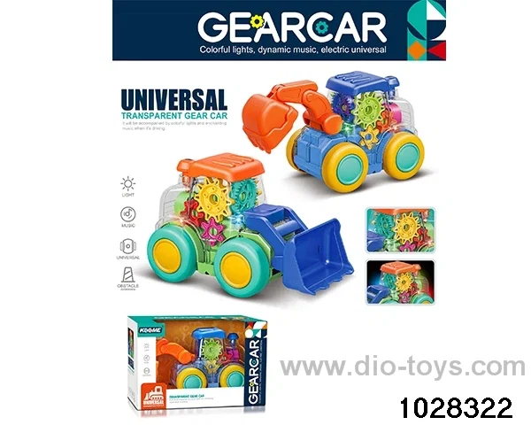 Universal transparent gear engineering car in window box
