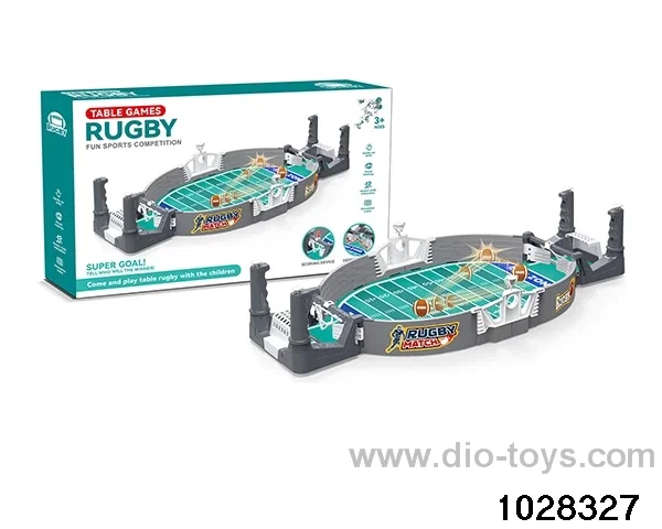 Two player catapult rugby match table game in color box